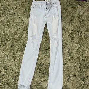 MUDD white ripped jeans
